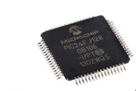 PIC24FJ128GB106-I/PT PIC24FJ128GB106 ไมโครคอนโทรลเลอร์ MCU IC Microchip Flash 8Bit